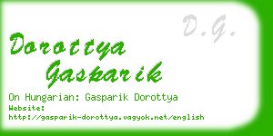 dorottya gasparik business card